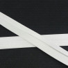 White satin bias binding 1m or 20m pre‑pressed 1211
