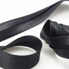 Black satin bias binding, pressed, 1 or 20 m, 1489
