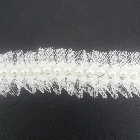 Taśma ozdobna z perłami 30mm,1991 - 4804