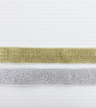 Silver, gold elastic band 10mm 20mm, 1849
