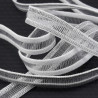 Decorative elastic 11mm/1yard white-silver, 2023