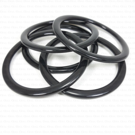 White/black plastic wheel 60 mm, no. 2036