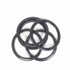 White/black plastic wheel 60 mm, no. 2036