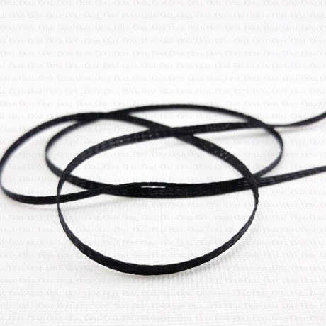 Black lacing 3mm, 5m