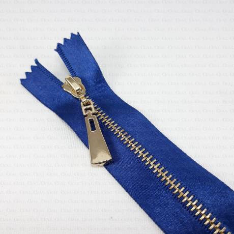 16 cm metal zips on satin tape 1835