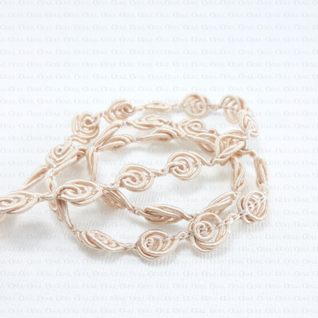 Decorative ribbon 7 mm 1 linear metre no. 185