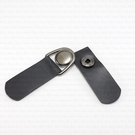 Fastening with small leather tab 100mm, 1963