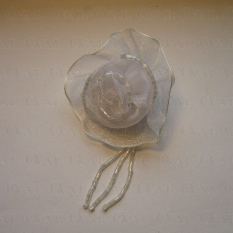 Chiffon Rose Brooch approx. 55mm no: 259