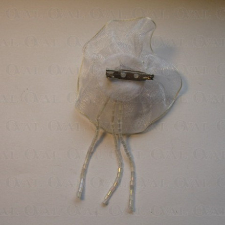 Chiffon Rose Brooch approx. 55mm no: 259