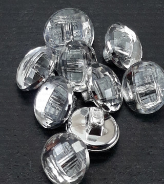 Plastic button Pack of 10 pcs, 10mm, 11mm no. 689