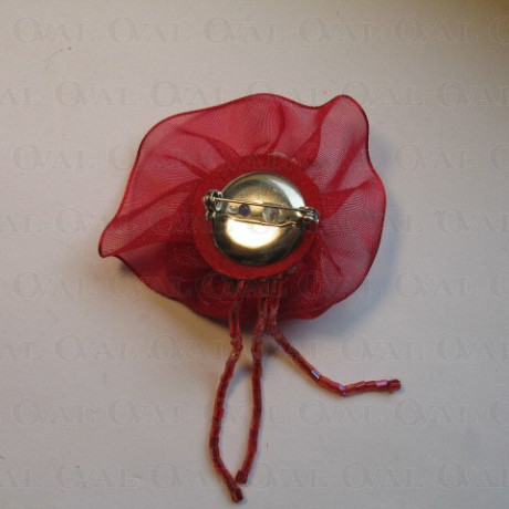 Chiffon Rose Brooch approx. 55mm no. 258