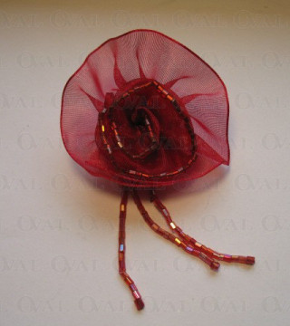 Chiffon Rose Brooch approx. 55mm no. 258