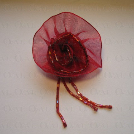 Chiffon Rose Brooch approx. 55mm no. 258