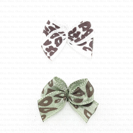 Decorative bow LEOPARD PRINT 2129