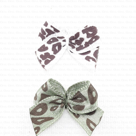 Decorative bow LEOPARD PRINT 2129