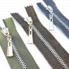 Decorative metal zips 60 cm 1832