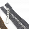 Decorative metal zips 60 cm 1832
