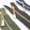 Decorative metal zips 16cm 1372