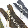 Decorative metal zips 16cm 1372