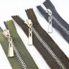 Decorative metal zips 16cm 1372