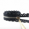 Openwork metal zips 60 cm no. 1364
