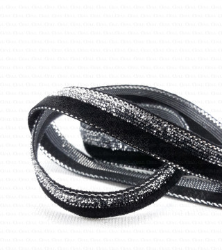 Black-silver tape 10 mm PACK 1 or 30 y no. 2140
