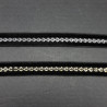 Decorative ribbon 10mm black with gold and black with silver 2142