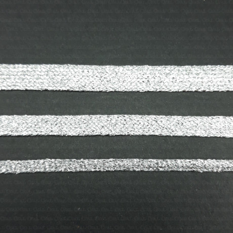 Decorative silver ribbon in various widths no. 2143