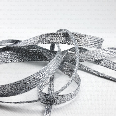 Decorative silver ribbon in various widths no. 2143