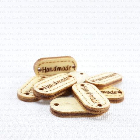 Wooden label/tag 1 piece, HAND MADE, 1959