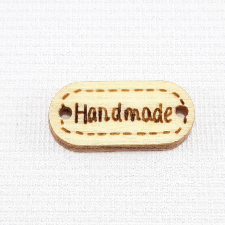 Etykieta/naszywka drewniana HAND MADE ,1959