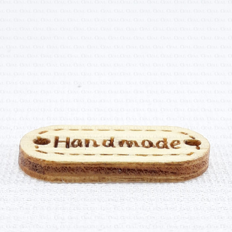 Wooden label/tag 1 piece, HAND MADE, 1959