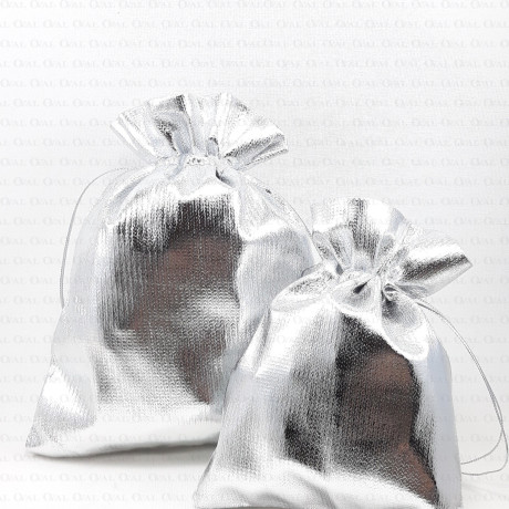Metallic silver gift bags 2147