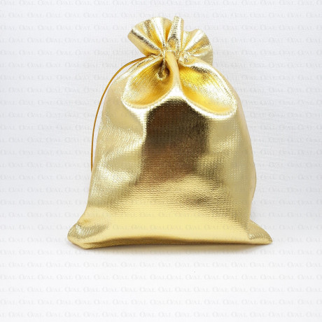 Metallic gift bags, gold 2148