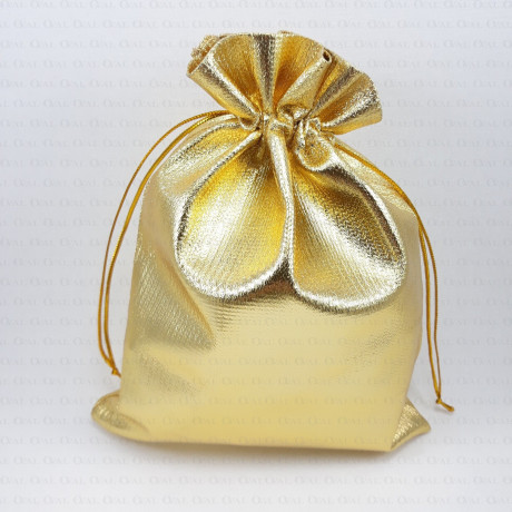 Metallic gift bags, gold 2148