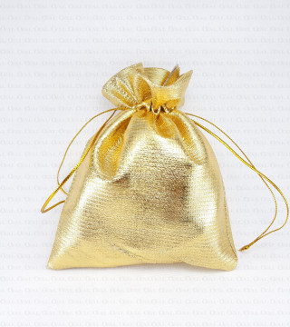 Metallic gift bags, gold 2148