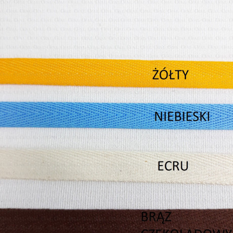 Cotton herringbone tape 10 mm - 5 metres - Various colours no. 2149