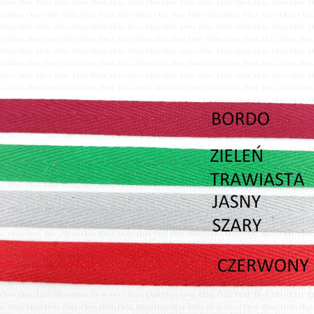 Cotton herringbone tape 10 mm - 5 metres - Various colours no. 2149