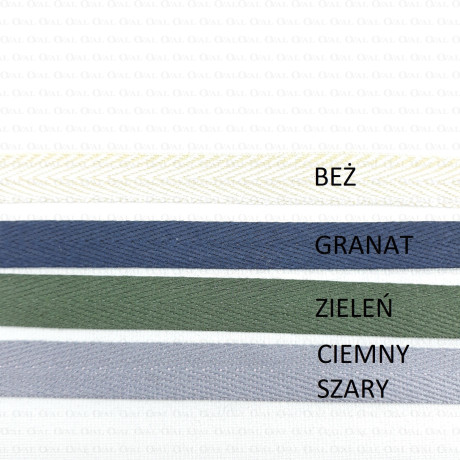 Solidna taśma bawełniana 10mm