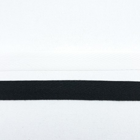Taśma bawełniana -jodełka biała,czarna 50mb ,różne szerokości nr 2150 - 6114