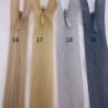 Concealed zip 20cm assorted colours no. 1349