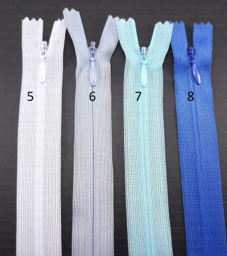 18cm concealed zip no. 1348