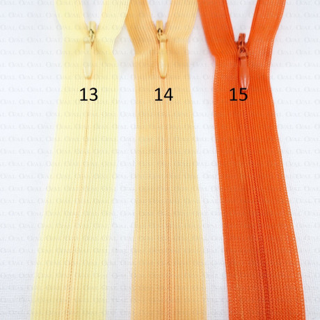 18cm concealed zip no. 1348