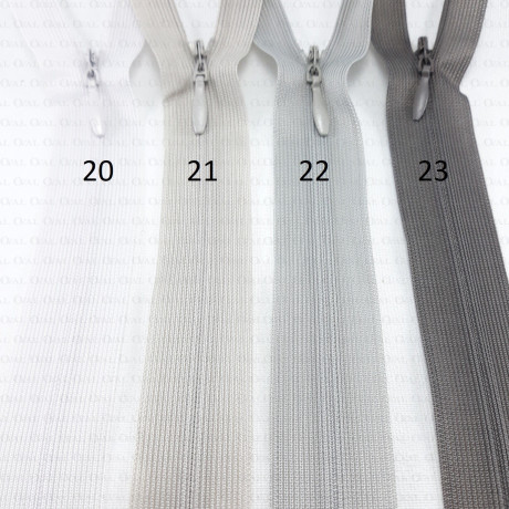 18cm concealed zip no. 1348