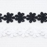 Guipure lace white, black 13mm 1 or 9m no. 2161