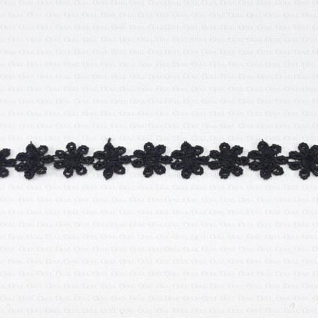 Guipure lace white, black 13mm 1 or 9m no. 2161