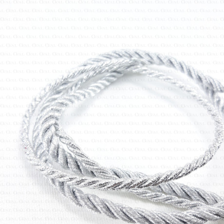 Decorative silver cord 3mm/1m 2162