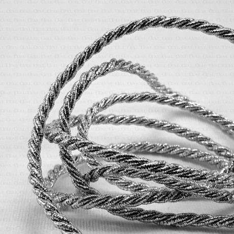 Decorative silver cord 3mm/1m 2162