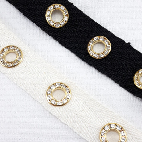 Decorative tape with eyelets 1812