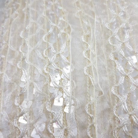 Decorative tape 40mm/1m ecru 2010